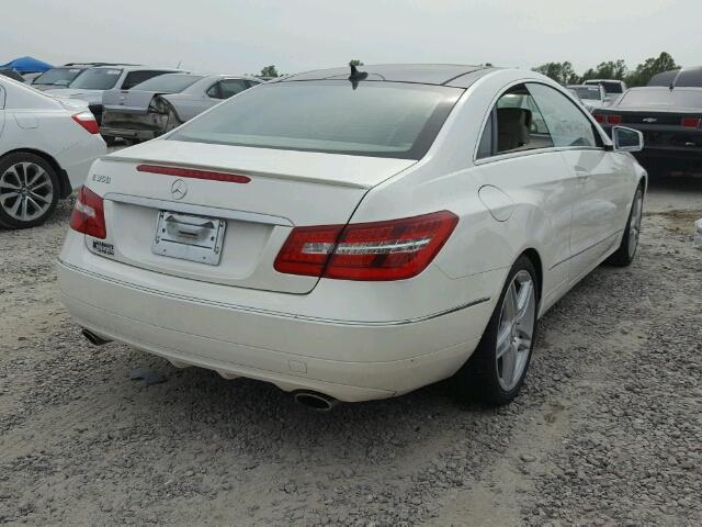 WDDKJ5KB5DF219191 - 2013 MERCEDES-BENZ E 350 WHITE photo 4