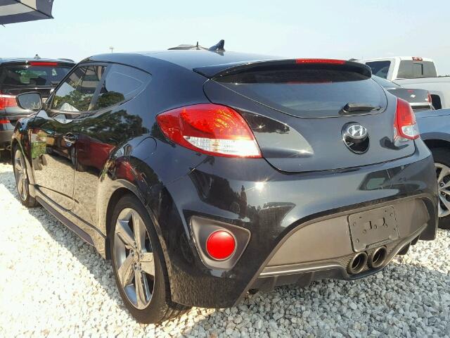 KMHTC6AE3DU144413 - 2013 HYUNDAI VELOSTER T BLACK photo 3