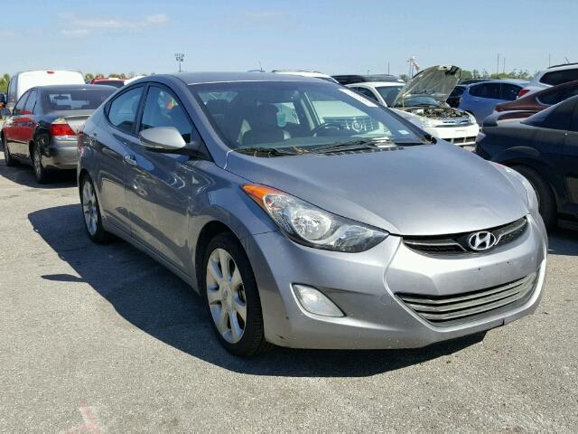 KMHDH4AE7DU617045 - 2013 HYUNDAI ELANTRA SILVER photo 1