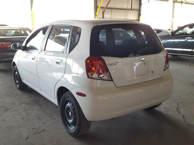 KL1TD66687B752065 - 2007 CHEVROLET AVEO BASE Ağ foto 3