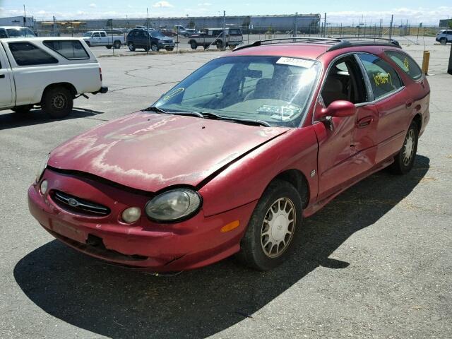 1FAFP58S4XG146322 - 1999 FORD TAURUS SE BURGUNDY photo 2