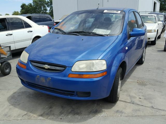 KL1TD56686B553283 - 2006 CHEVROLET AVEO BASE Mavi fotoğraf 2