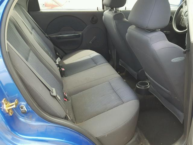 KL1TD56686B553283 - 2006 CHEVROLET AVEO BASE Mavi fotoğraf 6