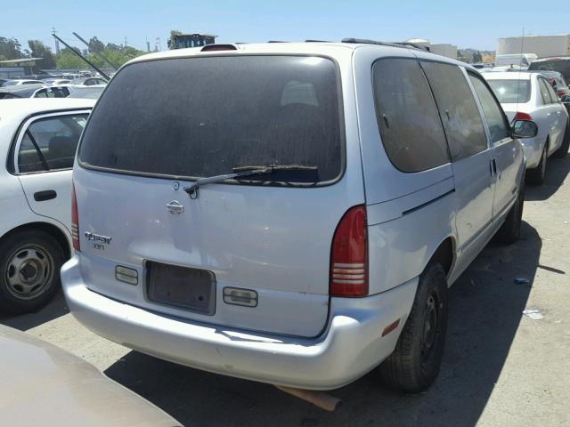 4N2ZN1114WD824135 - 1998 NISSAN QUEST XE SILVER photo 4