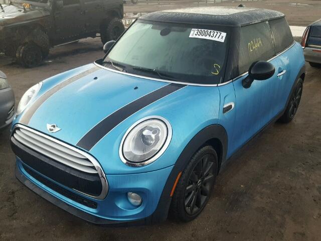 WMWXM5C54F3A97508 - 2015 MINI COOPER BLUE photo 2