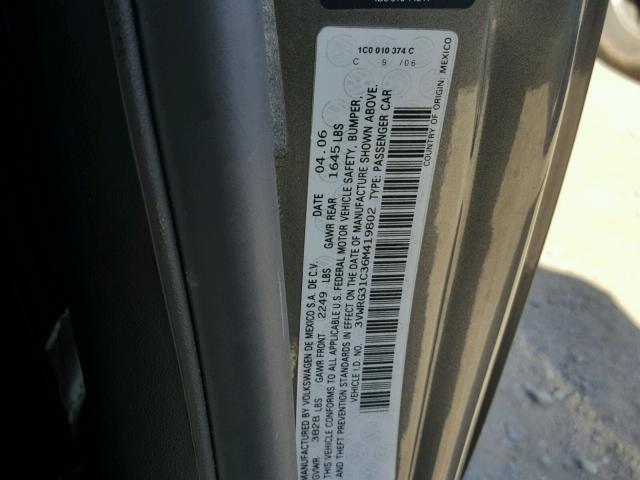 3VWRG31C36M419802 - 2006 VOLKSWAGEN NEW BEETLE 灰色 照片 10