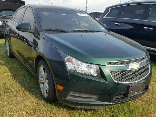 1G1PE5SB3E7368062 - 2014 CHEVROLET CRUZE LT GREEN photo 1