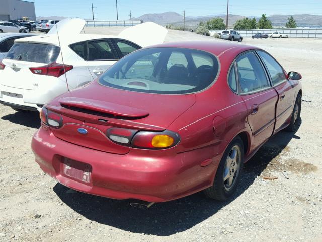 1FALP54N7TA241215 - 1996 FORD TAURUS SHO RED photo 4