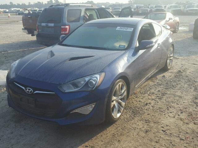 KMHHU6KJ2GU133292 - 2016 HYUNDAI GENESIS CO BLUE photo 2