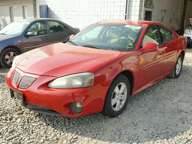 2G2WP552481191729 - 2008 PONTIAC GRAND PRIX RED photo 2