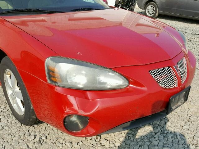 2G2WP552481191729 - 2008 PONTIAC GRAND PRIX RED photo 9