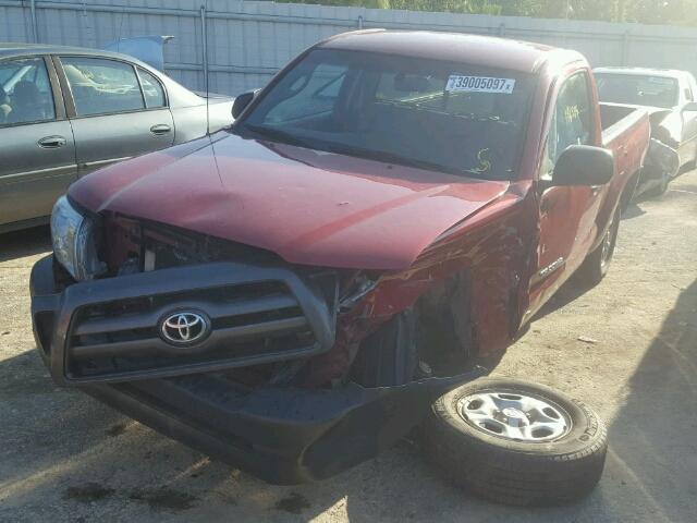 5TENX22N79Z626244 - 2009 TOYOTA TACOMA RED photo 2