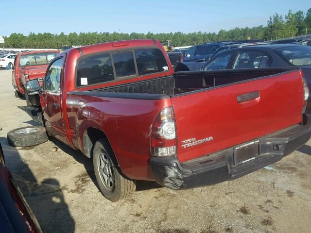 5TENX22N79Z626244 - 2009 TOYOTA TACOMA RED photo 3