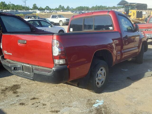 5TENX22N79Z626244 - 2009 TOYOTA TACOMA RED photo 4