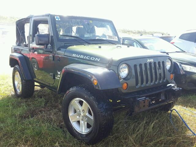 1J4GA64107L221277 - 2007 JEEP WRANGLER GREEN photo 1