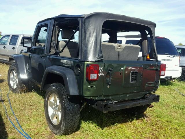 1J4GA64107L221277 - 2007 JEEP WRANGLER GREEN photo 3