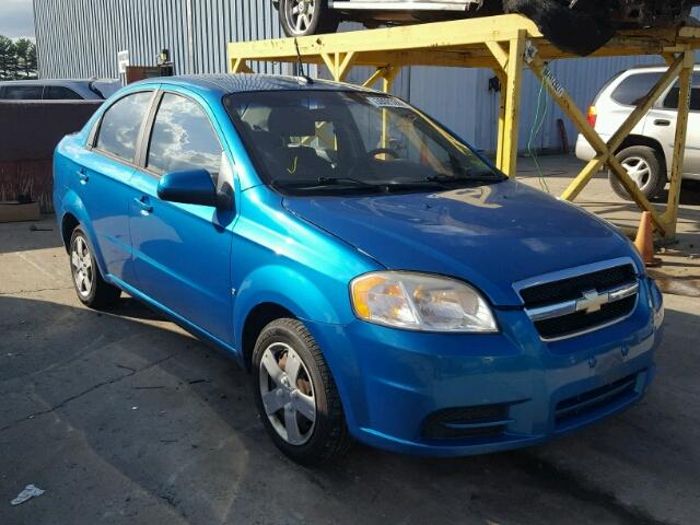 KL1TD56E19B622763 - 2009 CHEVROLET AVEO LS BLUE photo 1