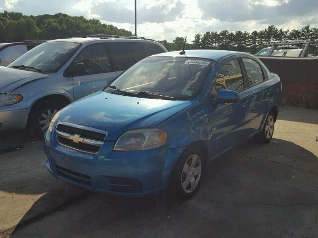 KL1TD56E19B622763 - 2009 CHEVROLET AVEO LS BLUE photo 2