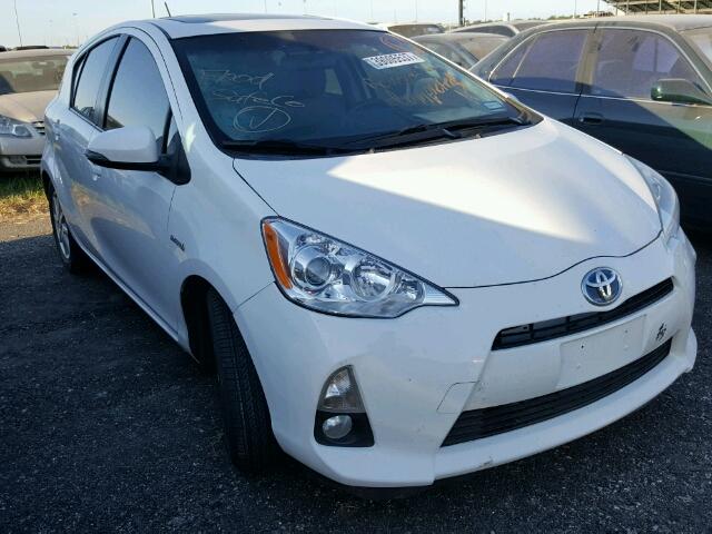 JTDKDTB37D1032403 - 2013 TOYOTA PRIUS C WHITE photo 1