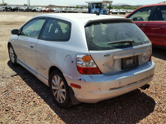 SHHEP33525U504289 - 2005 HONDA CIVIC SI SILVER photo 3