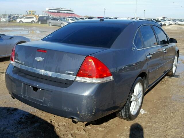 2G1WU583681232962 - 2008 CHEVROLET IMPALA BLUE photo 4