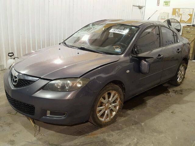 JM1BK32F581778757 - 2008 MAZDA 3 I GRAY photo 2