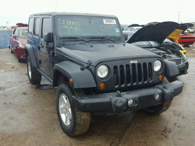 1C4HJWDG0CL203421 - 2012 JEEP WRANGLER U BLACK photo 1