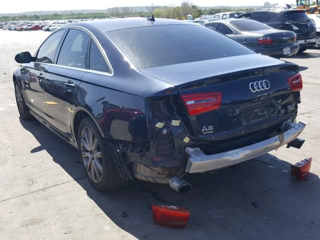 WAUHGAFC8DN042816 - 2013 AUDI A6 PRESTIG BLUE photo 3