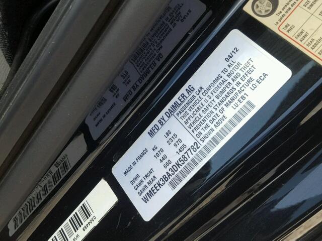 WMEEK3BA3DK587782 - 2013 SMART FORTWO PAS 黑色 照片 10