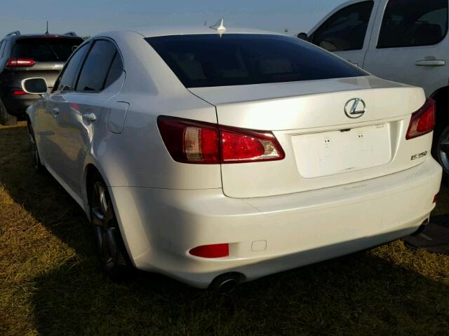 JTHBF5C23D5191874 - 2013 LEXUS IS 250 WHITE photo 3