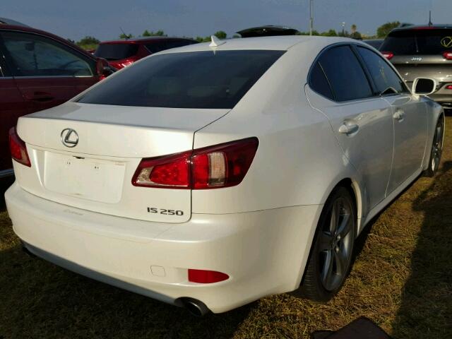 JTHBF5C23D5191874 - 2013 LEXUS IS 250 WHITE photo 4