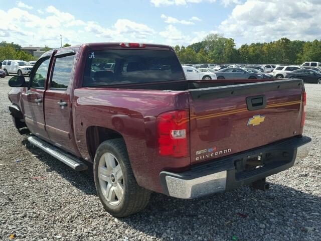 2GCEC130481321425 - 2008 CHEVROLET SILVERADO MAROON photo 3