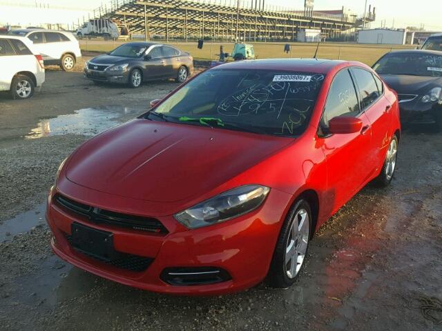 1C3CDFBB7ED725098 - 2014 DODGE DART RED photo 2