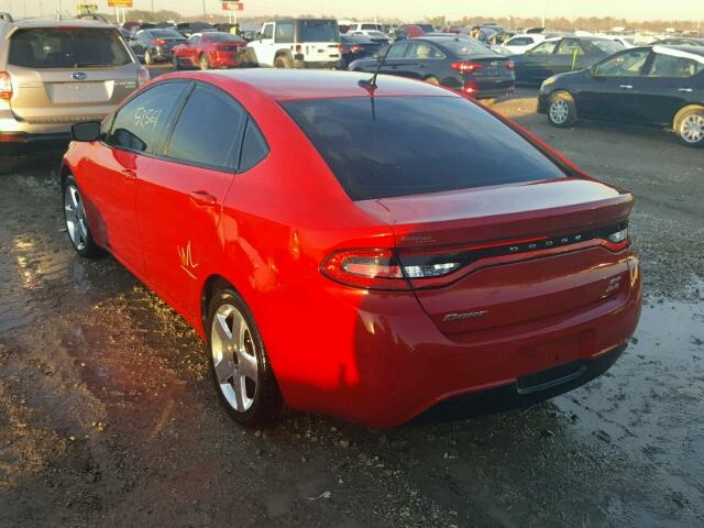 1C3CDFBB7ED725098 - 2014 DODGE DART RED photo 3