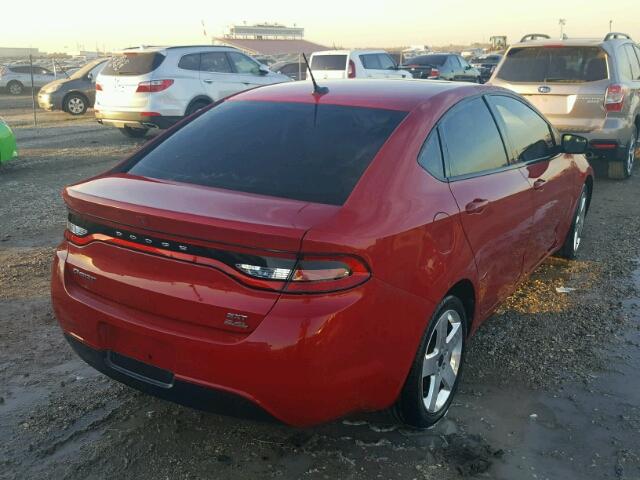 1C3CDFBB7ED725098 - 2014 DODGE DART RED photo 4