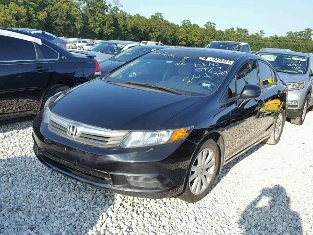 2HGFB2F83CH605287 - 2012 HONDA CIVIC EX BLACK photo 2