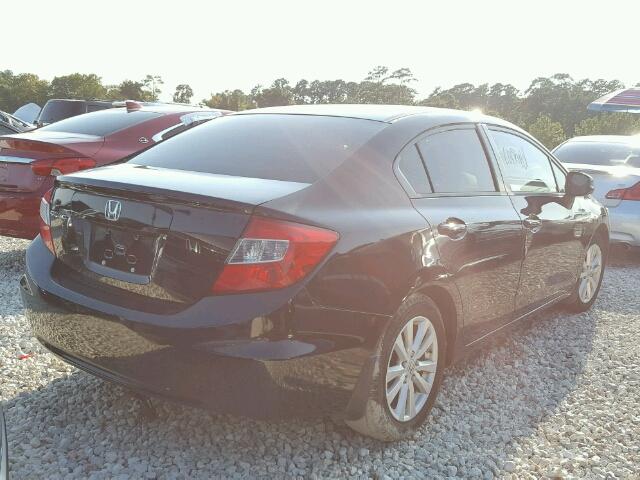 2HGFB2F83CH605287 - 2012 HONDA CIVIC EX BLACK photo 4