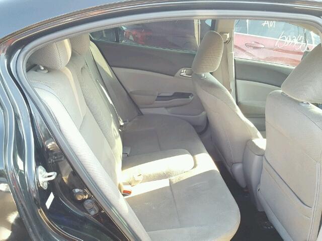 2HGFB2F83CH605287 - 2012 HONDA CIVIC EX BLACK photo 6