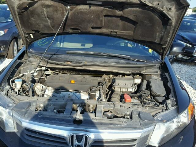 2HGFB2F83CH605287 - 2012 HONDA CIVIC EX BLACK photo 7