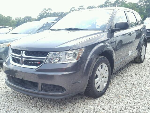 3C4PDCAB8ET218167 - 2014 DODGE JOURNEY GRAY photo 2