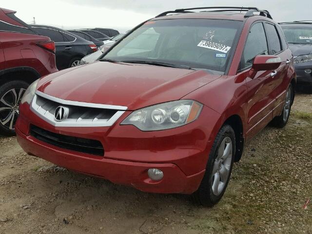 5J8TB18577A000225 - 2007 ACURA RDX TECHNO RED photo 2