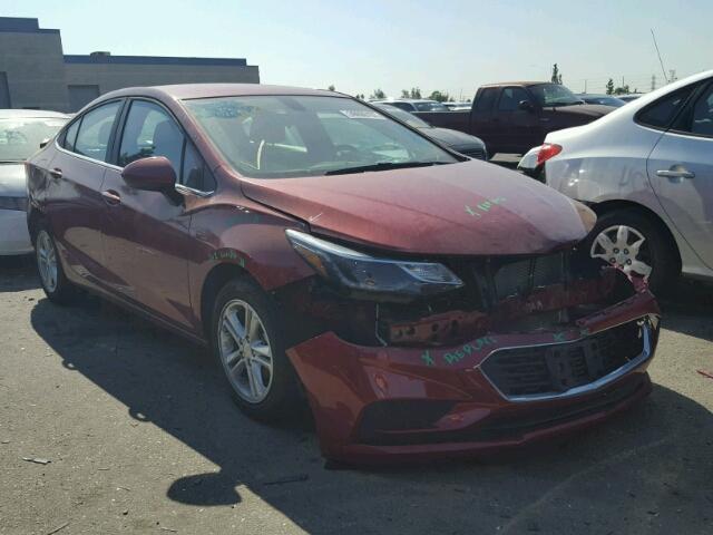 3G1BE5SM0HS522275 - 2017 CHEVROLET CRUZE LT BURGUNDY photo 1