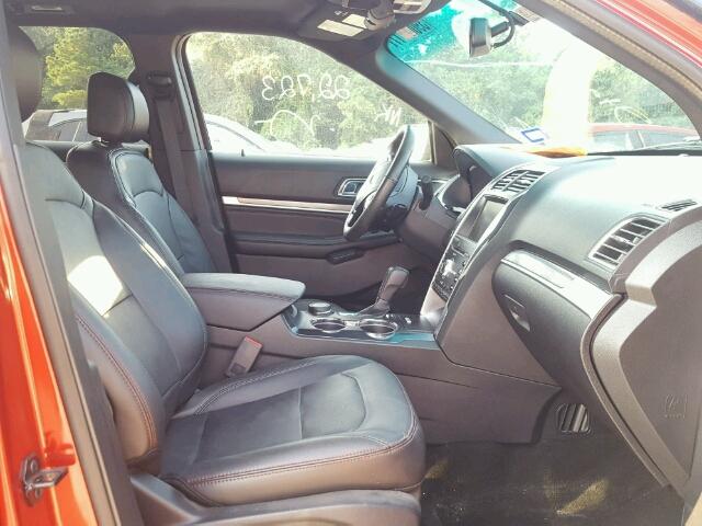 1FM5K8GT2GGC85229 - 2016 FORD EXPLORER 红色 照片 5