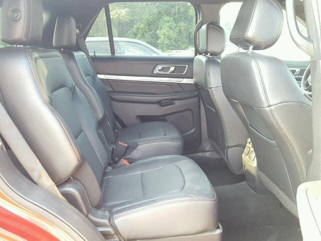 1FM5K8GT2GGC85229 - 2016 FORD EXPLORER 红色 照片 6