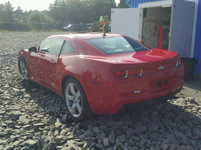 2G1FE1EV9A9000102 - 2010 CHEVROLET CAMARO LS RED photo 3