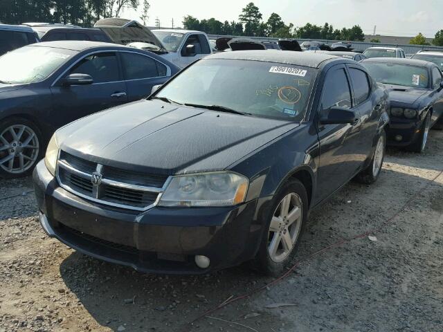 1B3LC56D49N545518 - 2009 DODGE AVENGER SX BLACK photo 2