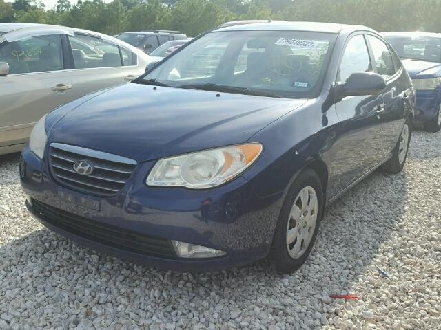 KMHDU46D78U532823 - 2008 HYUNDAI ELANTRA GL BLUE photo 2