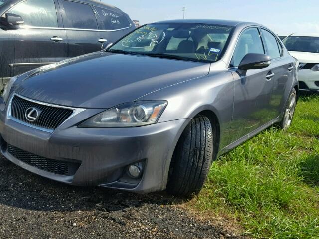 JTHBF5C23D5185282 - 2013 LEXUS IS GRAY photo 2