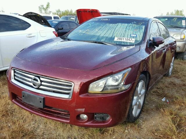 1N4AA5AP4DC811191 - 2013 NISSAN MAXIMA BURGUNDY photo 2