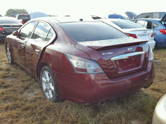 1N4AA5AP4DC811191 - 2013 NISSAN MAXIMA BURGUNDY photo 3